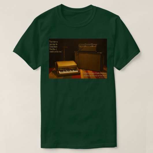 Afzender Rhodes Bass and Amp met offerte T-shirt (Design voorkant)