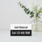 Afzetbewerking zwart-wit en witpromotie visitekaartje (Staand voorkant)