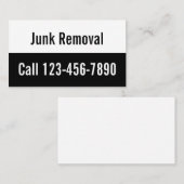 Afzetbewerking zwart-wit en witpromotie visitekaartje (Voorkant / Achterkant)