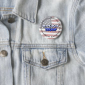 AFZETTEN TEGEN TRUMP-BUTTON TEGEN DONALD TRUMP RONDE BUTTON 5,7 CM (In situ)