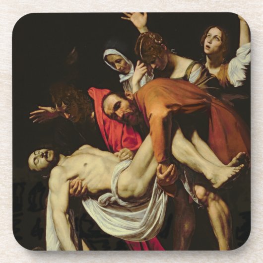 Afzetting, 1602-4 (olie op canvas) bier onderzetter (Voorkant)