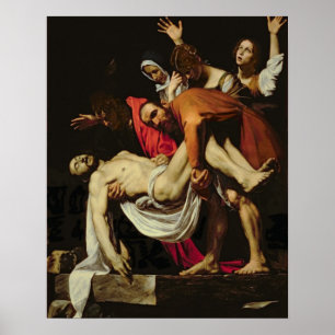 Afzetting, 1602-4 (olie op canvas) poster