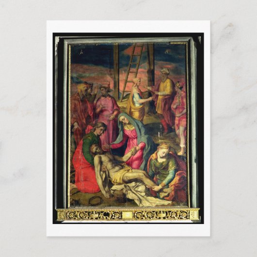 Afzetting uit het kruis, 1582 (temperatuur op het  briefkaart (Voorkant)