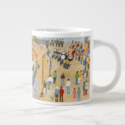 Afzinking van de reddingsboot in Mousehole Grote Koffiekop (Rechts)