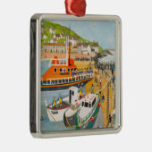 Afzinking van de reddingsboot in Mousehole Metalen Ornament (Rechts)