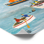 Afzinking van de reddingsboot in Mousehole Poster (Hoek)