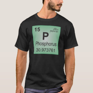 Afzonderlijk fosfor-element - Periodieke tabel T-shirt
