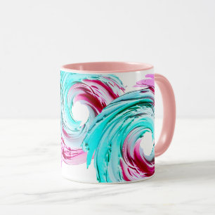 Afzonderlijk ontwerp met Pastel-kleuren. Mok