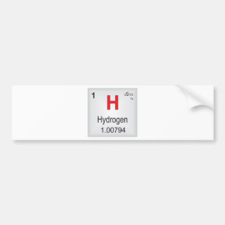 Afzonderlijk waterstof-element van de periodieke t bumpersticker