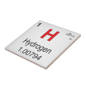 Afzonderlijk waterstof-element van de periodieke t tegeltje (Zijkant)