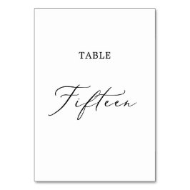 Afzonderlijk zwarte kalligrafietabel 15 kaart