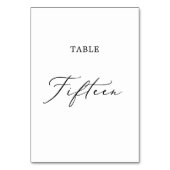 Afzonderlijk zwarte kalligrafietabel 15 kaart (Achterkant)