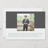 Afzonderlijke Afstuderen aankondiging (Achterkant)