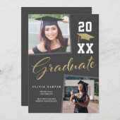 Afzonderlijke Afstuderen aankondiging (Voorkant / Achterkant)