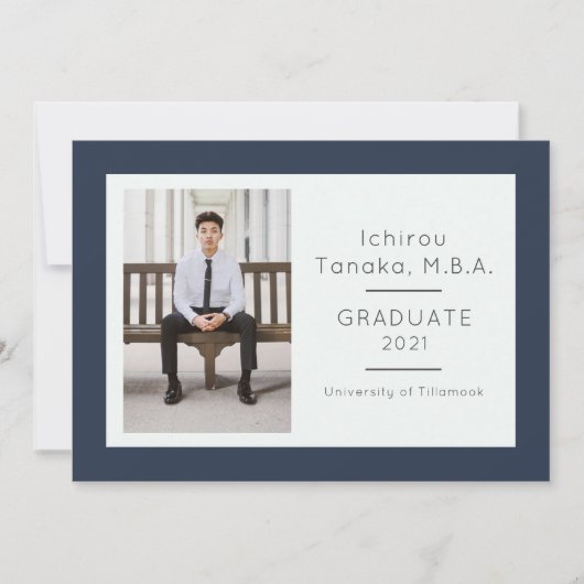 Afzonderlijke Afstuderen aankondiging (Voorkant)