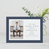 Afzonderlijke Afstuderen aankondiging (Staand voorkant)