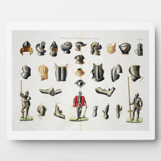Afzonderlijke artikelen van de Armor van een Knigh Fotoplaat (Voorkant)