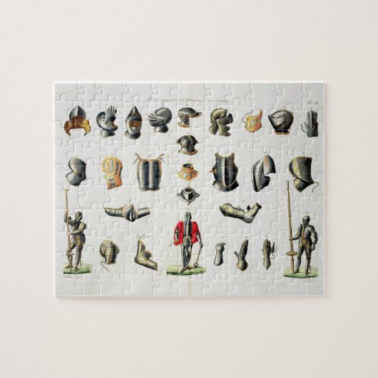 Afzonderlijke artikelen van de Armor van een Knigh Legpuzzel (Horizontaal)