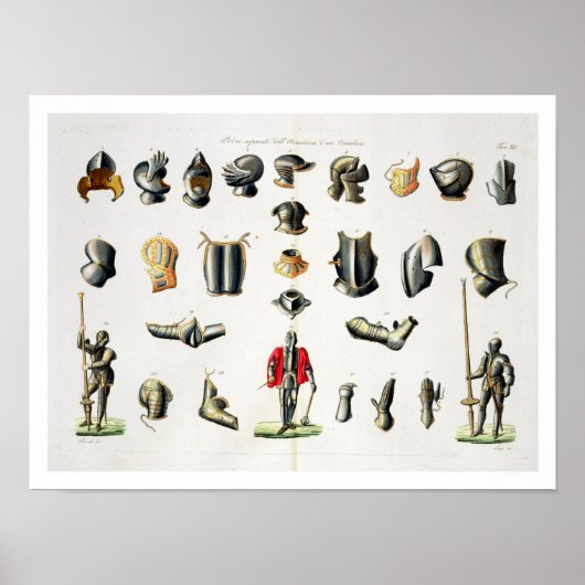 Afzonderlijke artikelen van de Armor van een Knigh Poster (Voorkant)