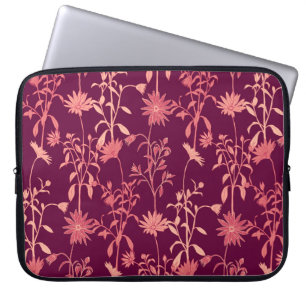 Afzonderlijke elementen: Bloemen Vintage Laptop Sleeve