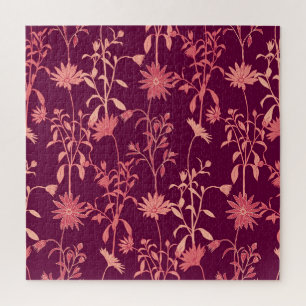 Afzonderlijke elementen: Bloemen Vintage Legpuzzel