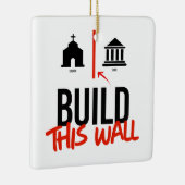 Afzonderlijke kerk en staat keramisch ornament (Rechts)