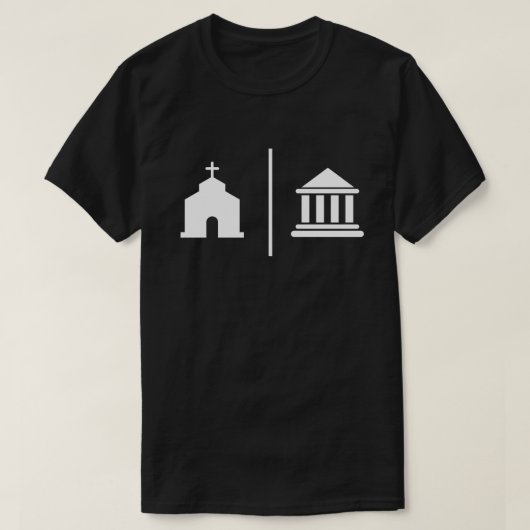 Afzonderlijke kerk en staat t-shirt (Design voorkant)