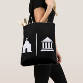 Afzonderlijke kerk en staat tote bag (Dichtbij)