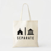 Afzonderlijke kerk en staat tote bag (Voorkant)