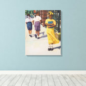 Afzonderlijke manieren 2001 canvas afdruk (Insitu (Houten vloer))