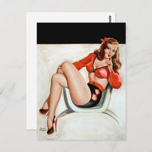 Afzonderlijke pop omhoog briefkaart (Voorkant / Achterkant)