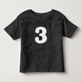Afzonderlijke verjaardag "3" kinder shirts