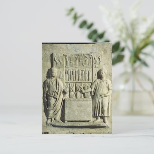 Afzonderlijke weergave van een messenmakerij briefkaart (Staand voorkant)