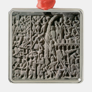 Afzonderlijke weergave van het Siege van Carcasson Metalen Ornament