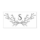 Afzonderlijke wintertakken Monogram Rubberstempel (Afrduk)