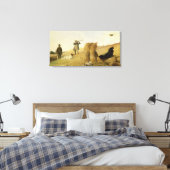 Afzuigingspartner boven honden (zie ook 63637) canvas afdruk (Insitu (Slaapkamer))