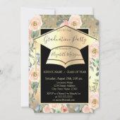 Afzuigkap, bloemen Roos Gold Afstuderen Kaart (Voorkant)