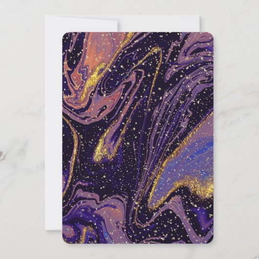 Afzuigkap, Confetti Stone Marble Afstuderen Kaart (Achterkant)