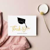 Afzuigkap en tassel Faux Gold Bedankkaart