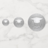 Afzuigkap - Klasse van 20XX - Zilveren glitter Confetti (Voorkanten)