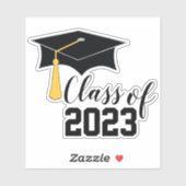 Afzuigkap met Tassel-klasse 2023 Sticker (Vel)