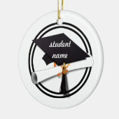 Afzuigkap met zwarte en witte cirkel keramisch ornament (Links)