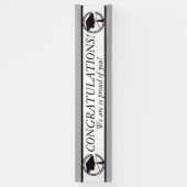 Afzuigkap met zwarte en witte cirkel spandoek (Verticaal)