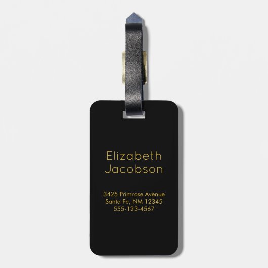 Afzuigkap voor de zwarte klasse van 20xx bagagelabel (Achterkant verticaal)