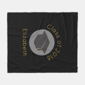 Afzuigkap voor de zwarte klasse van 20xx fleece deken (Voorkant (Horizontaal))