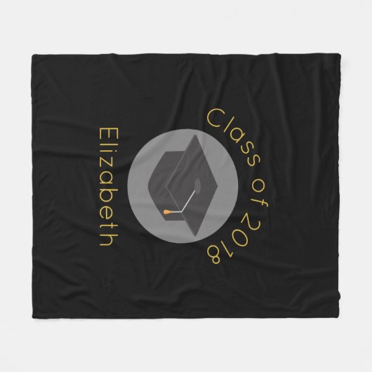 Afzuigkap voor de zwarte klasse van 20xx fleece deken (Voorkant (Horizontaal))