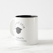 Afzuigkap voor de zwarte klasse van 20xx tweekleurige koffiemok (Voorkant links)