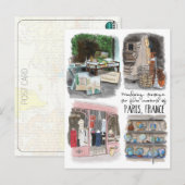 Afzwerven van de Flea Markets van Parijs - Briefka Briefkaart (Voorkant / Achterkant)