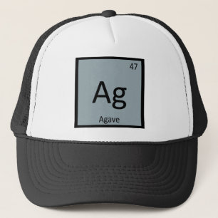 Ag - Agave Nectar Chemistry Periodic Table Symbol Trucker Pet
