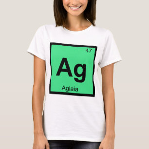 Ag - Aglaia Genade Chemie Periodiek Systeem Symboo T-shirt